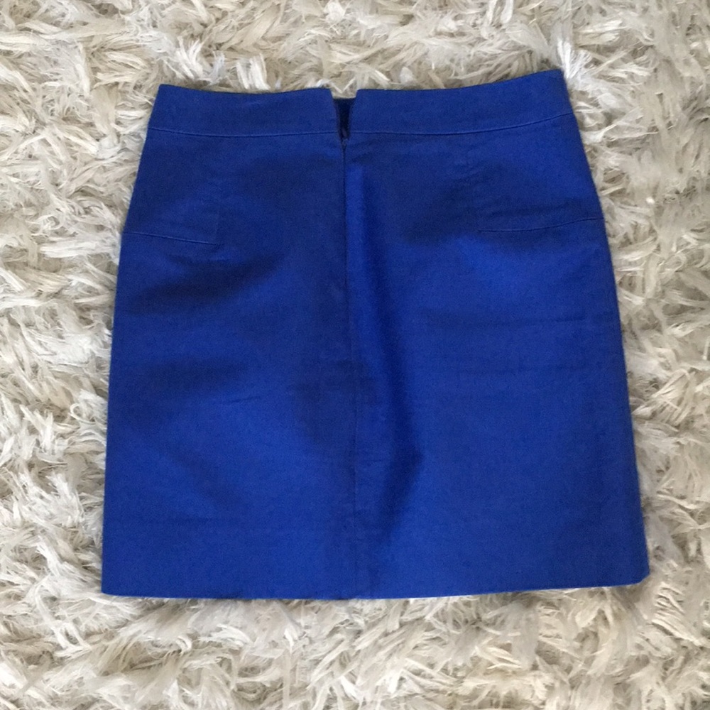 Beautiful blue JCrew mini skirt GUC - Picture 2 of 3